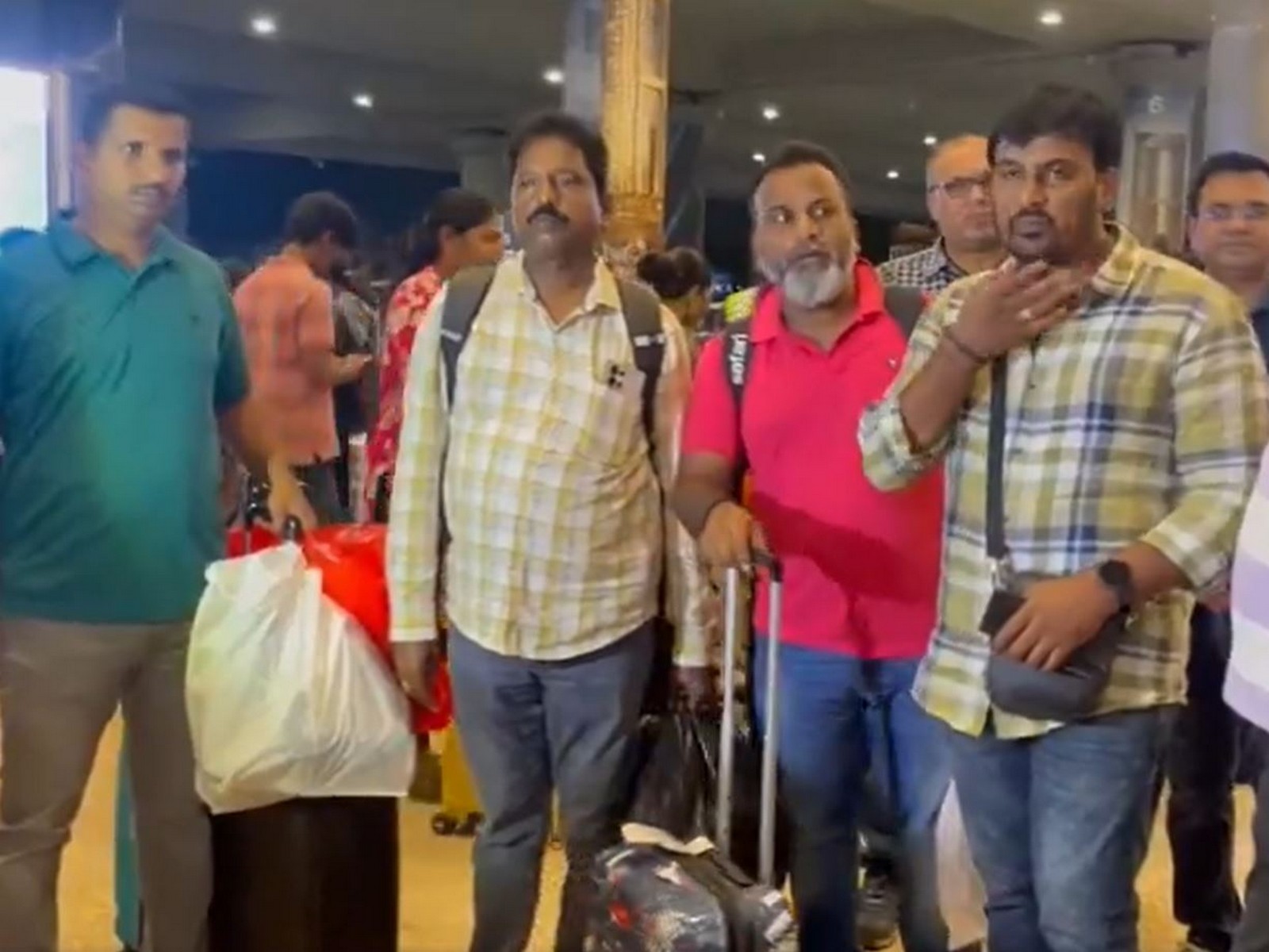 Survivors arrive at Hyderabad Airport (Photo/ANI) Survivors arrive at Hyderabad Airport (Photo/ANI)