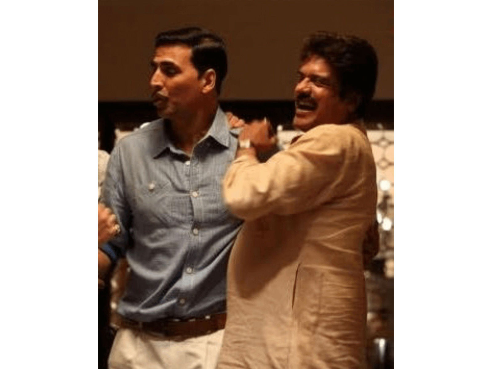 Actors Akshay Kumar and Rajesh Sharma (Image source: Akshay's X) Actors Akshay Kumar and Rajesh Sharma (Image source: Akshay's X)