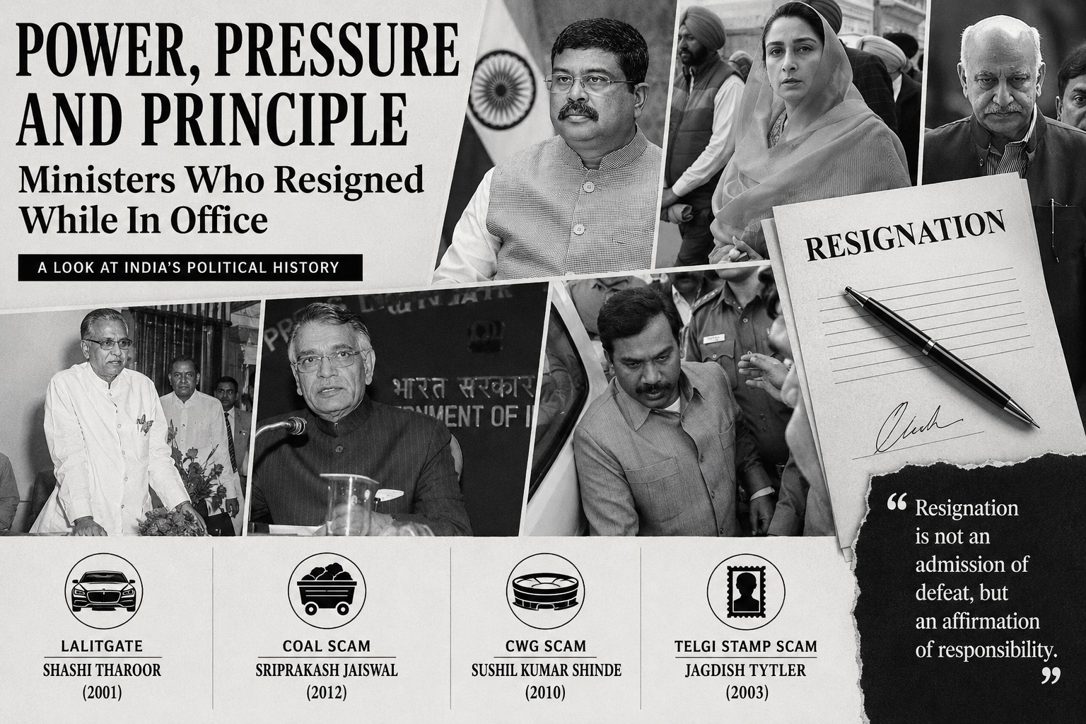 When Ministers Took Responsibility: India’s Most Significant Cabinet Resignations