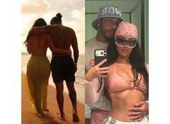 Kim Kardashian, Lewis Hamilton share loved-up pictures from their beach getaway