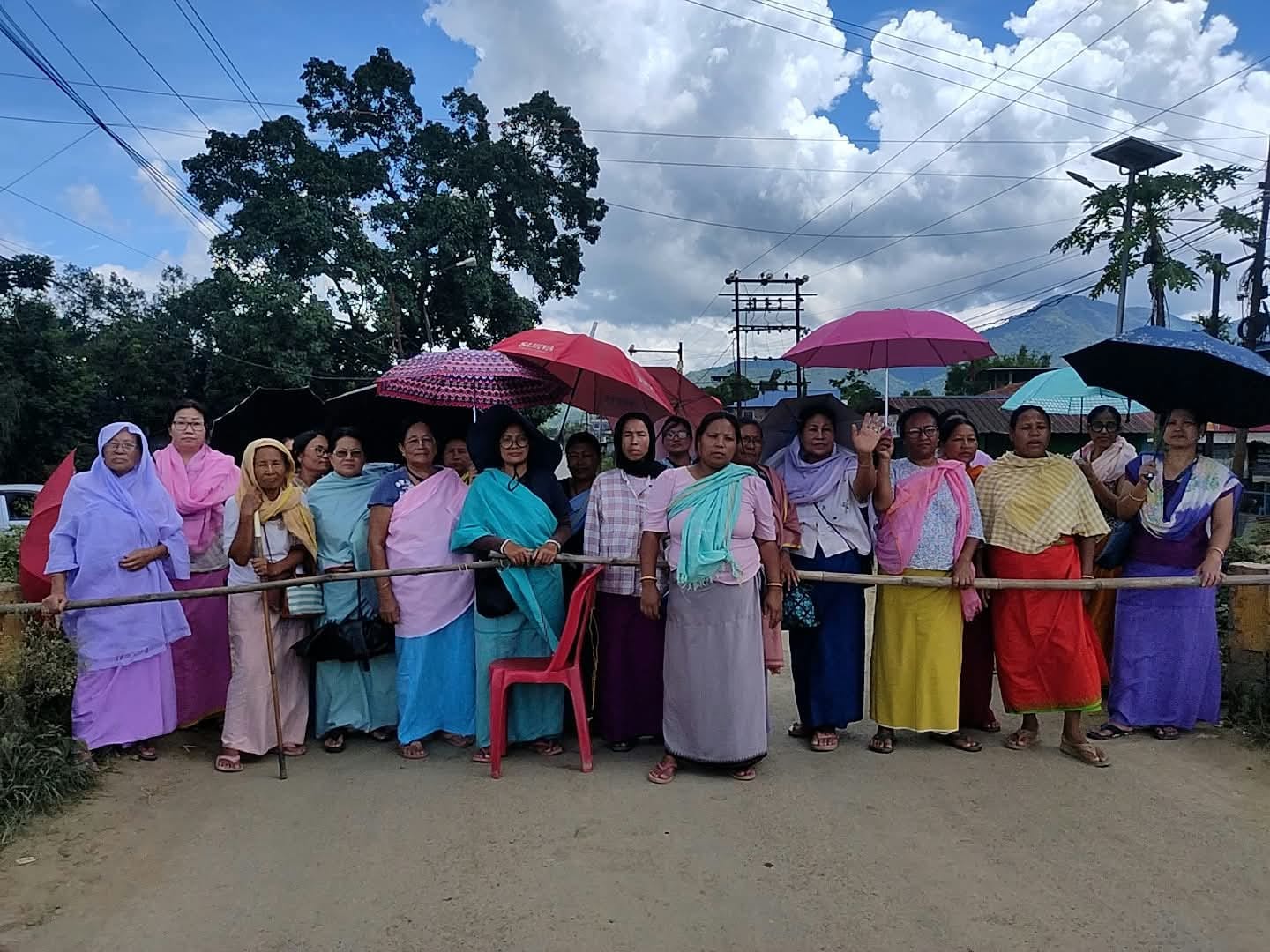 Imphal rains fail to douse flames of protest as women clash with police over census training; Manipur shut down over NRC demand