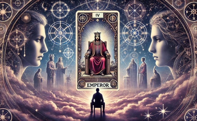 The Emperor as how someone sees you tarot card.