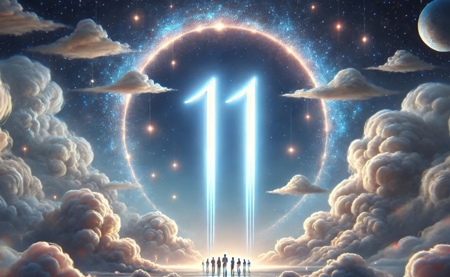 People staring at angel number 11.