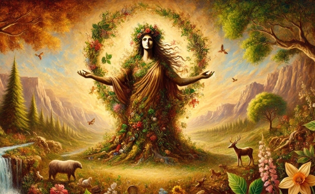 Gaia Goddess of Earth and fertility.