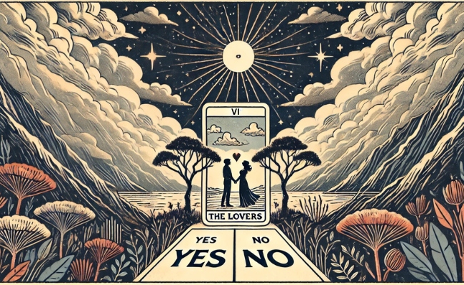 Lovers tarot as a yes or no question.