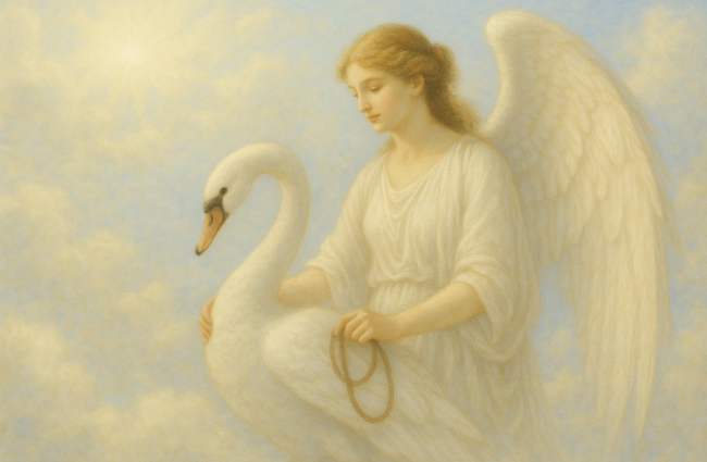 Nemesis and her swan or goose.