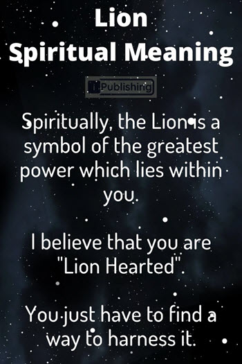 Lion Spiritual Meaning
