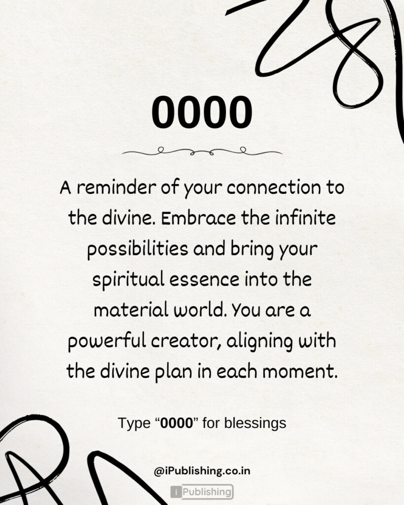 Angel Number 0000 meaning
