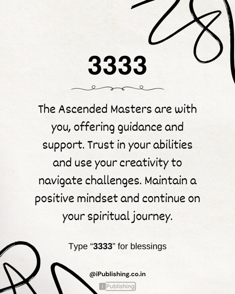 Angel Number 3333 meaning