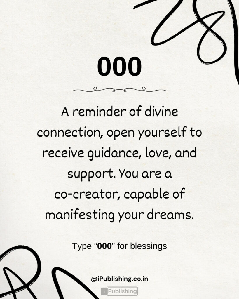 Angel Number 000 meaning