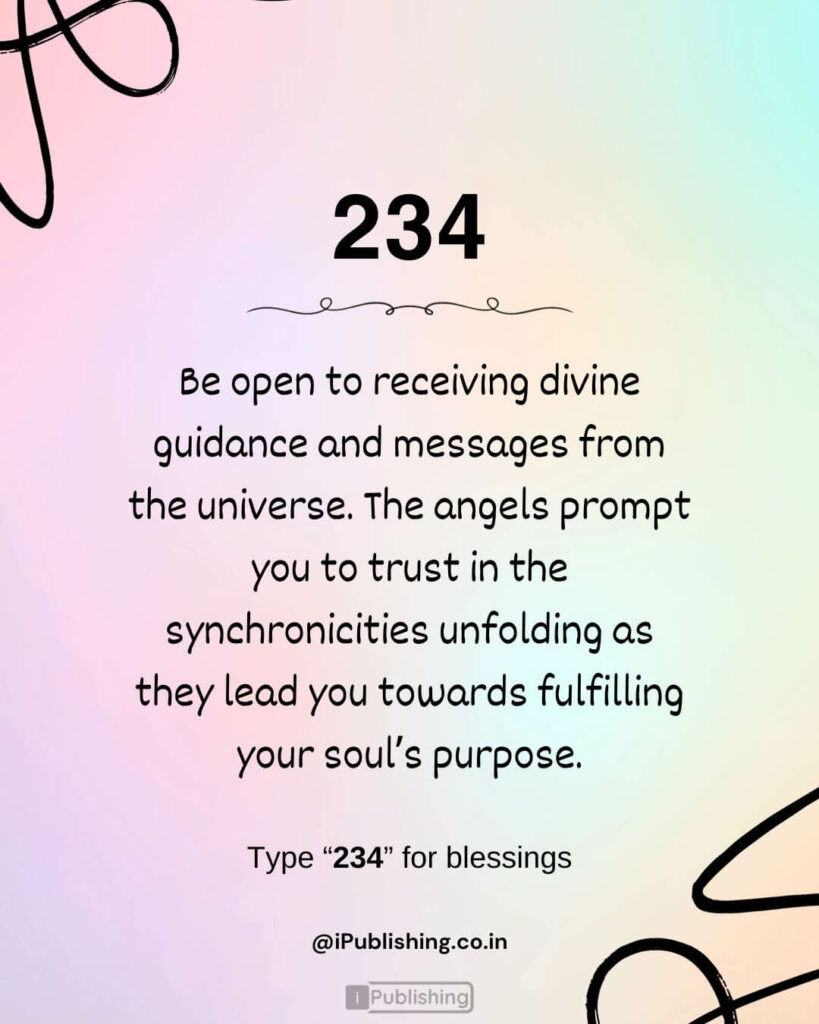Angel Number 234 Meaning