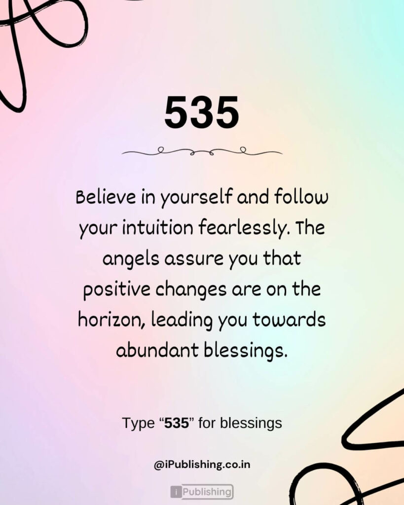 Angel Number 535 Meaning