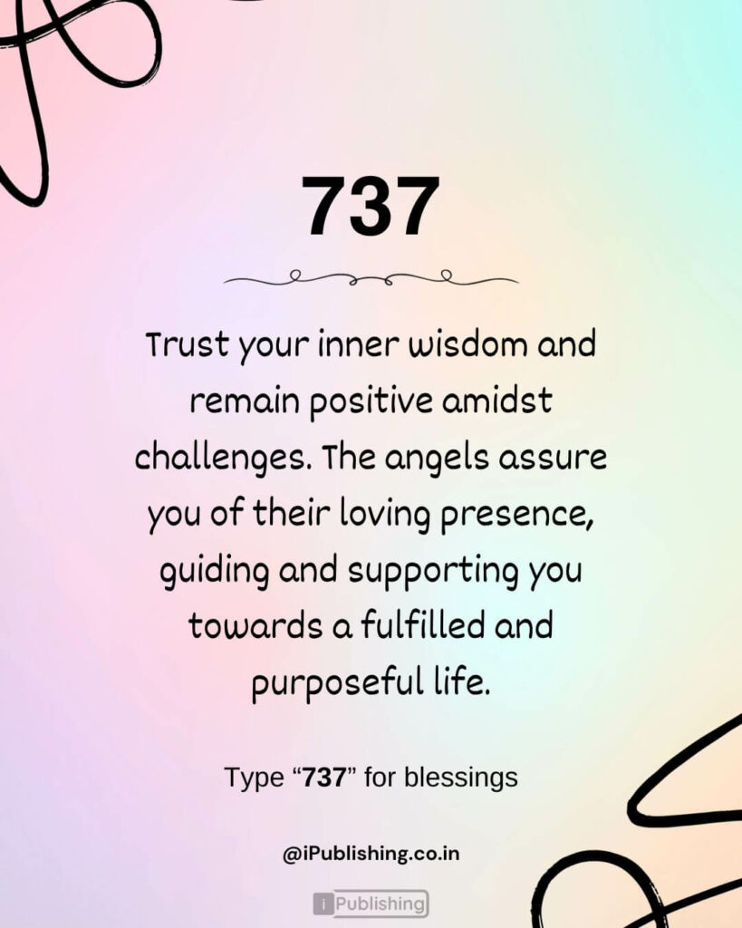 Angel Number 737 Meaning