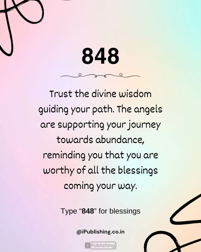 Angel Number 848 Meaning