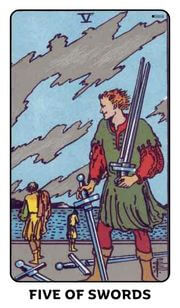 Five of Swords Tarot Card