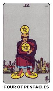 Four of Pentacles Tarot Card