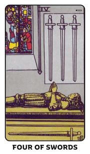 Four of Swords Tarot Card