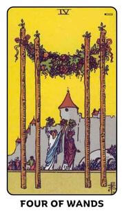 Four of Wands Tarot Card
