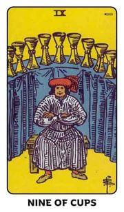 Nine of Cups Tarot Card