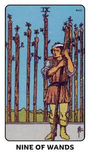 Nine of Wands Tarot Card