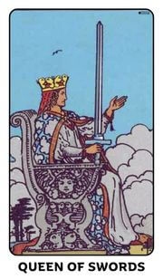 Queen of Swords Tarot Card