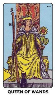 Queen of Wands Tarot Card