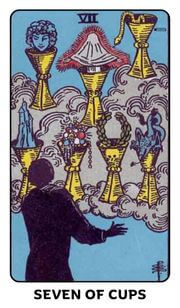 Seven of Cups Tarot Card