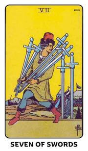 Seven of Swords Tarot Card