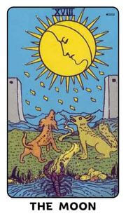 The Moon Tarot Card