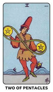 Two of Pentacles Tarot Card