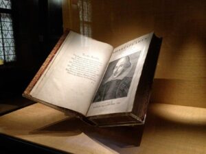 Shakespeare's Folio on Display at Soulton Hall in Wem Shropshire