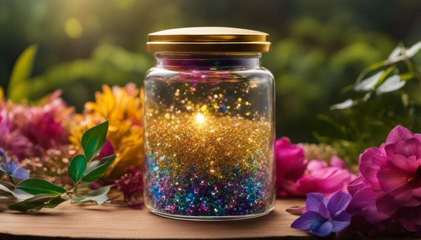 gratitude glitter jar