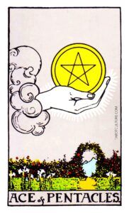 Ace of Pentacles Tarot card