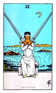 Two of Swords Tarot card