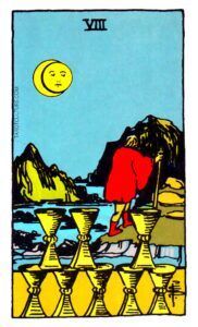 Eight of Cups Tarot card