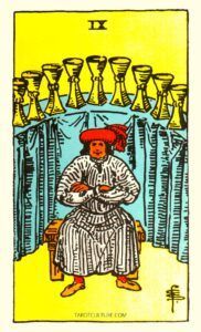 Nine of Cups Tarot card