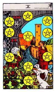 Ten of Pentacles Tarot card