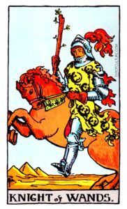 Knight of Wands Tarot card