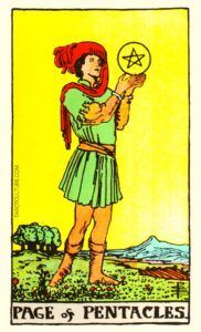 Page of Pentacles Tarot card