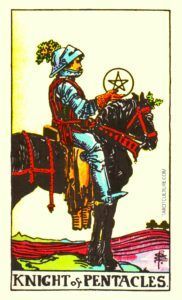 Knight of Pentacles Tarot card