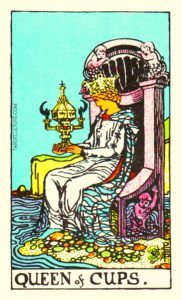 Queen of Cups Tarot card