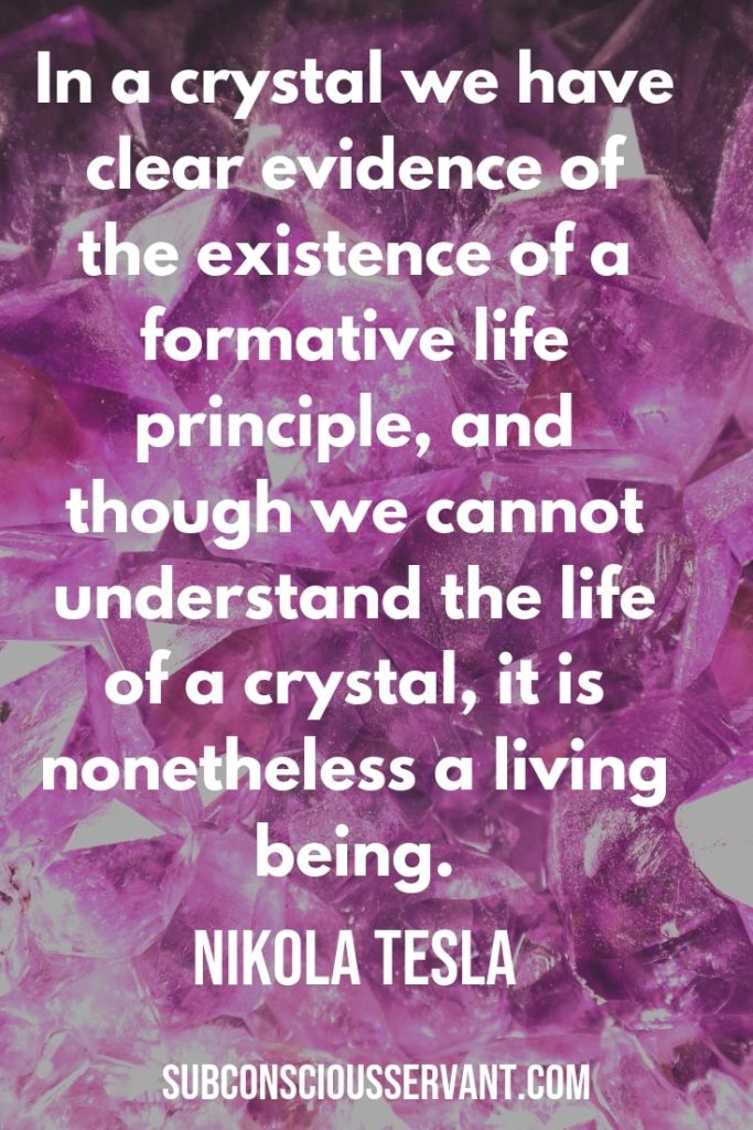 Crystals for Healing Pain post quote 