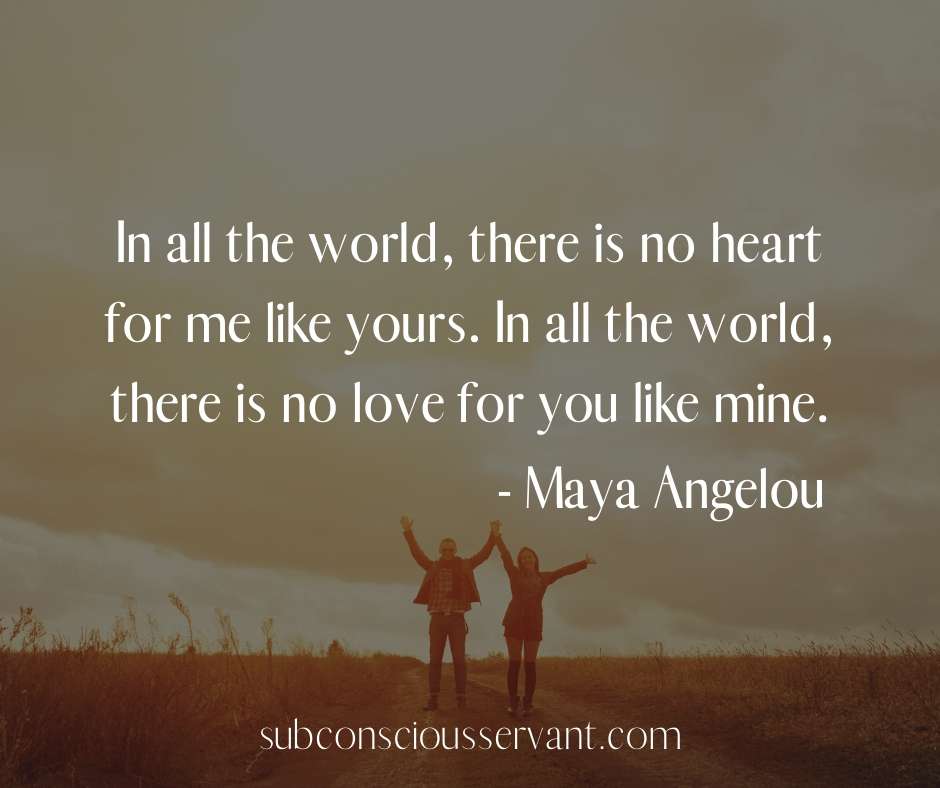 Maya Angelou quote on soulmates