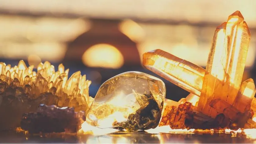 Image showing the types of citrine crystals for manifesting money