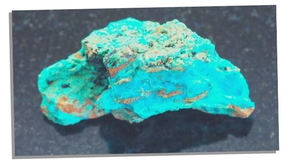 Photo of chrysocolla to help with manifesting love and romance