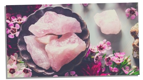 Rose Quartz placed around home in bowl 