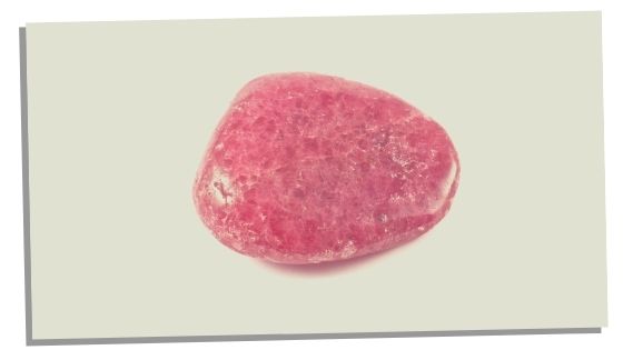 Picture of one strawberry quartz crystal