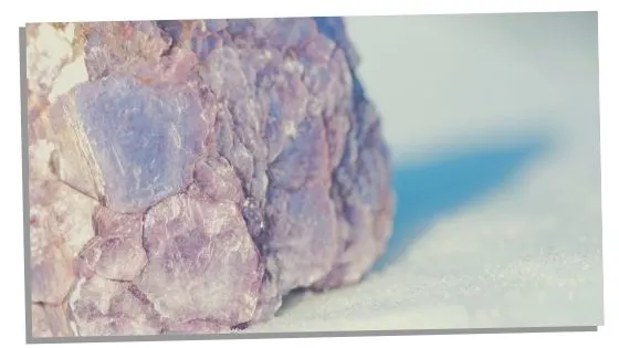 Lepidolite crystal for empath grounding