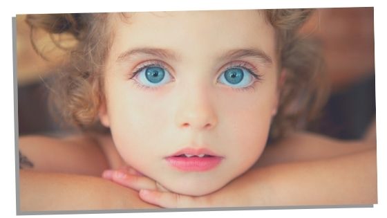 diamond child with big blue eyes 