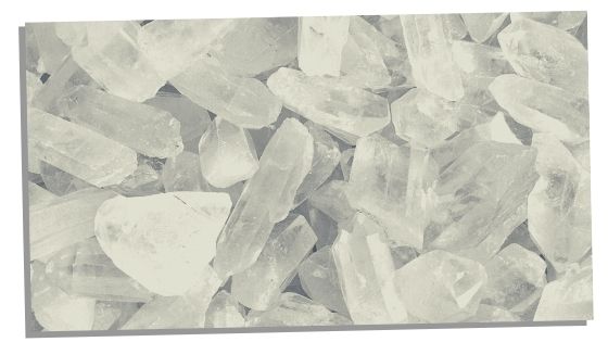 clear quartz crystal